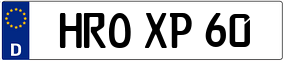 Trailer License Plate